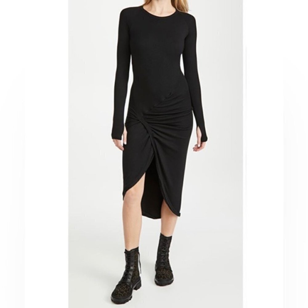 Alix NYC Bristol Skin Knit Dress in Black Size Small NWT